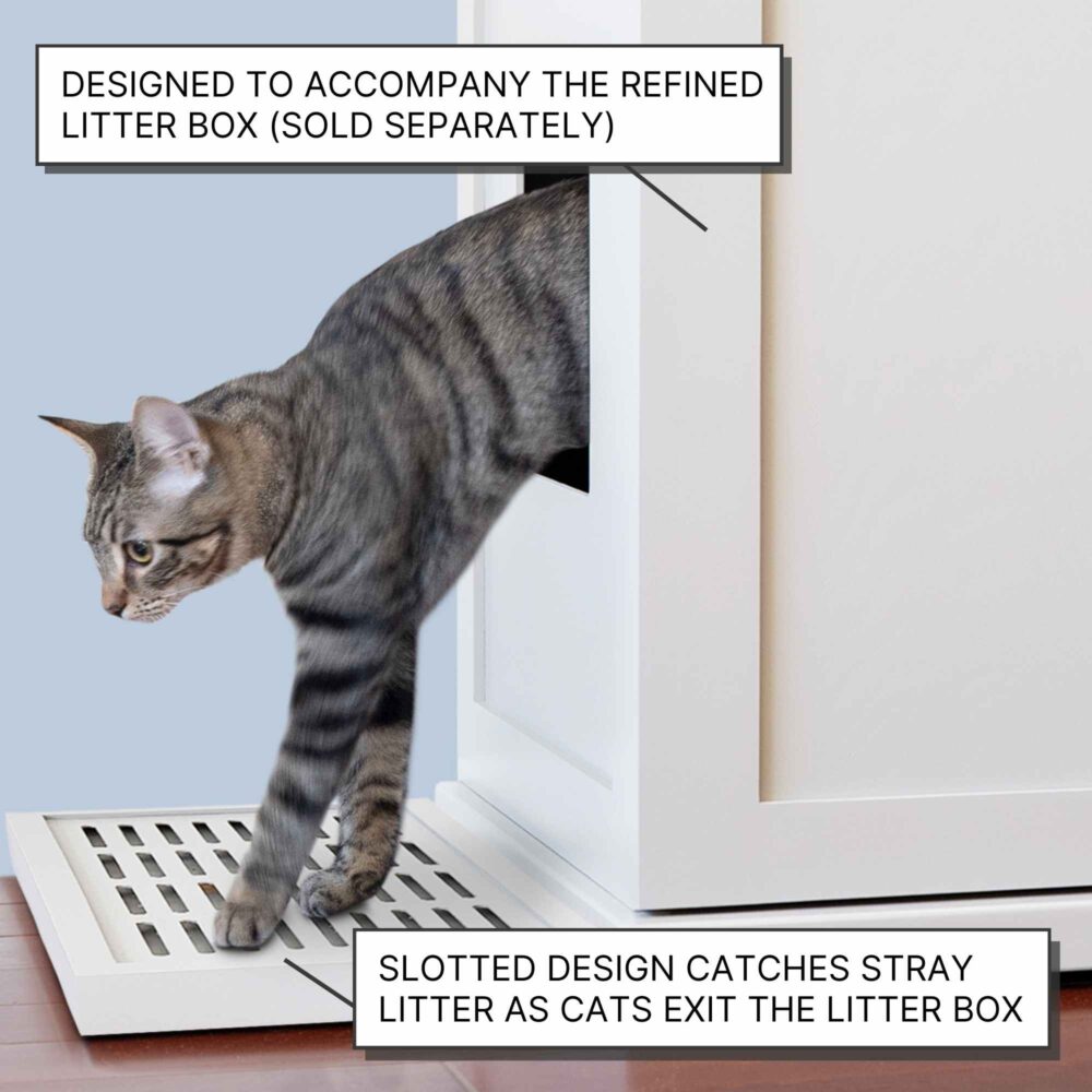 Wooden Litter Catch For Refined Litter Box | The Refined Feline