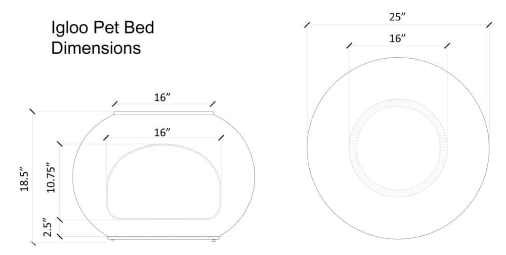 igloo cat bed